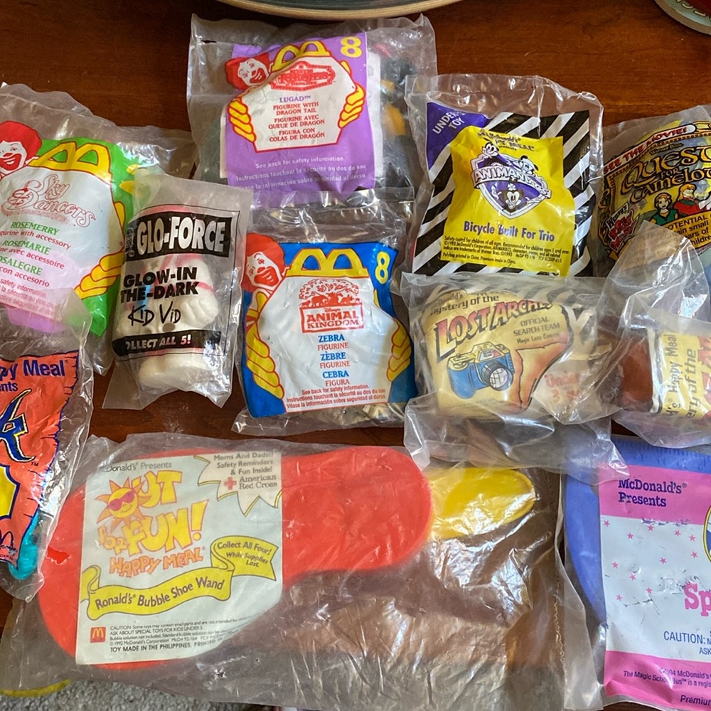 Vintage happy meal toys